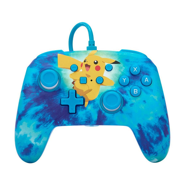 ENHANCED WIRED CONTROLLER TIE DYE PIKACHU