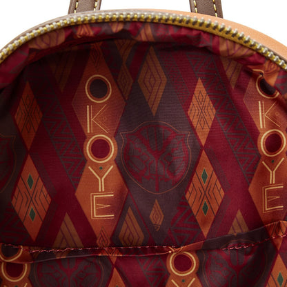 LOUNGEFLY MARVEL BLACK PANTHER OKOYE BACKPACK (usagé)