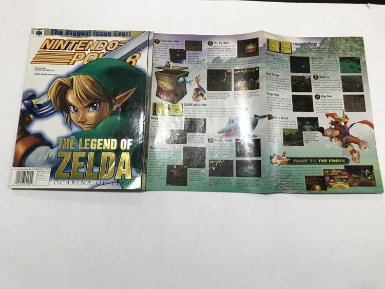 NINTENDO POWER GAMER MAGAZINE VOLUME 114 WITH POSTER - ZELDA: OCARINA OF TIME (usagé)