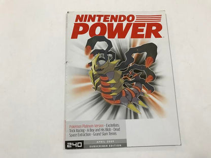 NINTENDO POWER GAMER MAGAZINE VOLUME 240 NO POSTER - POKEMON PLATINUM (usagé)