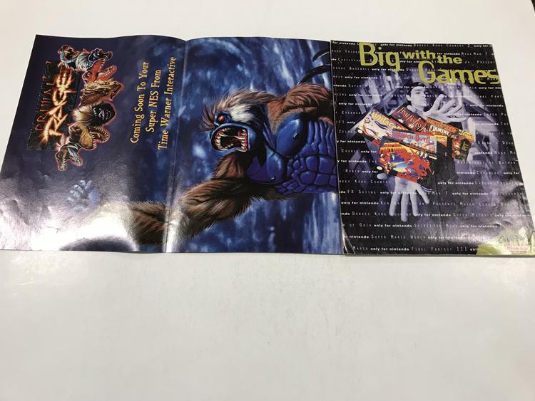 NINTENDO POWER GAMER MAGAZINE VOLUME 73 WITH POSTER - WEAPONLORD (usagé)
