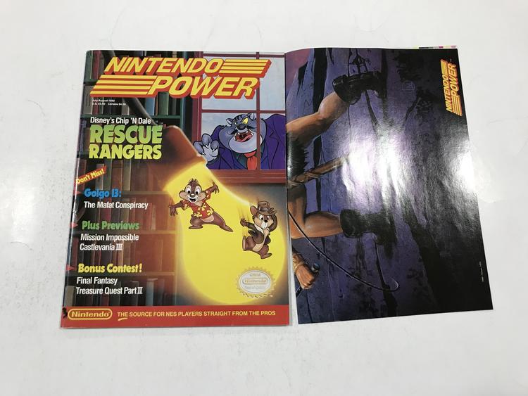NINTENDO POWER GAMER MAGAZINE VOLUME 14 NO POSTER - CHIP N DALE RESCUE RANGERS (usagé)