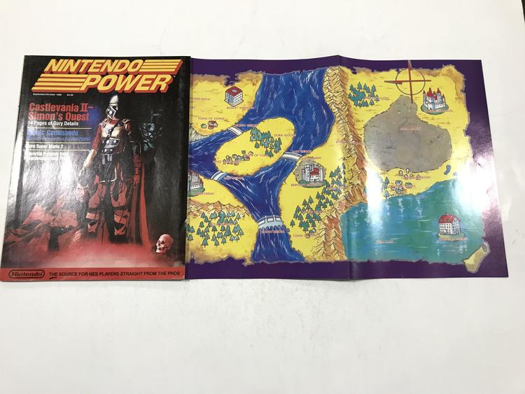 NINTENDO POWER GAMER MAGAZINE VOLUME 2 WITH POSTER - CASTLEVANIA II (usagé)