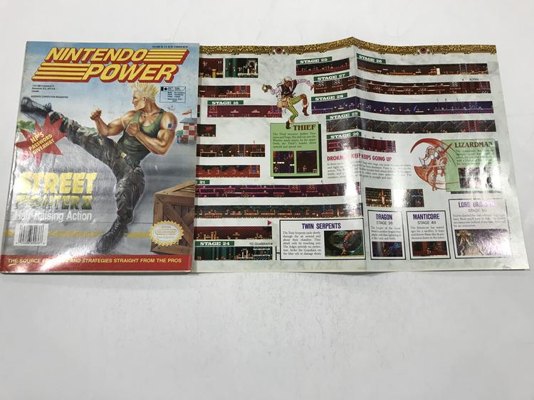 NINTENDO POWER GAMER MAGAZINE VOLUME 38 WITH POSTER - STREET FIGHTER II (usagé)