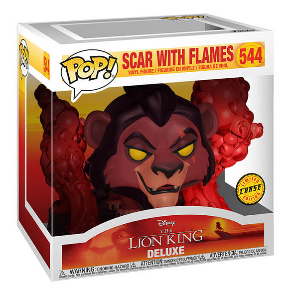 POP THE LION KING SCAR WITH FLAMES 544 DELUXE CHASE (usagé)