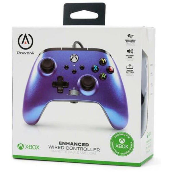 CONTROLLER ENHANCED WIRED NEBULA POWERA (XBOX SERIES / XBOX ONE) (usagé)