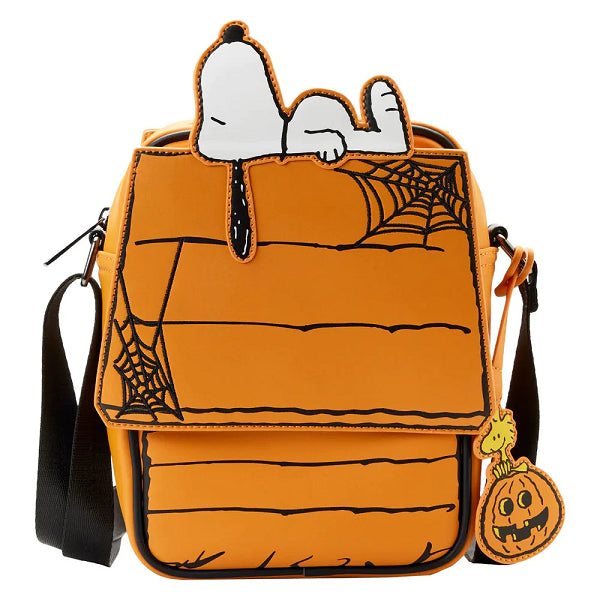 LOUNGEFLY PEANUTS GREAT PUMPKIN SNOOPY DOGHOUSE CROSSBODY BAG (usagé)