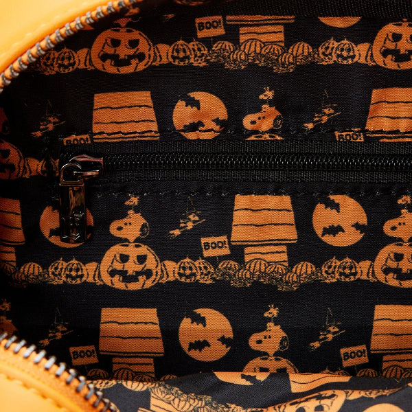 LOUNGEFLY PEANUTS GREAT PUMPKIN SNOOPY DOGHOUSE CROSSBODY BAG (usagé)