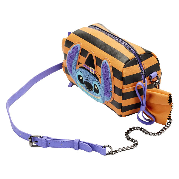 LOUNGEFLY DISNEY LILO AND STITCH HALLOWEEN CANDY WRAPPER CROSSBODY BAG (usagé)