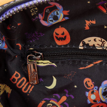 LOUNGEFLY DISNEY LILO AND STITCH HALLOWEEN CANDY WRAPPER CROSSBODY BAG (usagé)