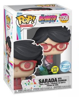 POP BORUTO SARADA WITH SHARINGAN 1358 GLOW IN THE DARK (usagé)