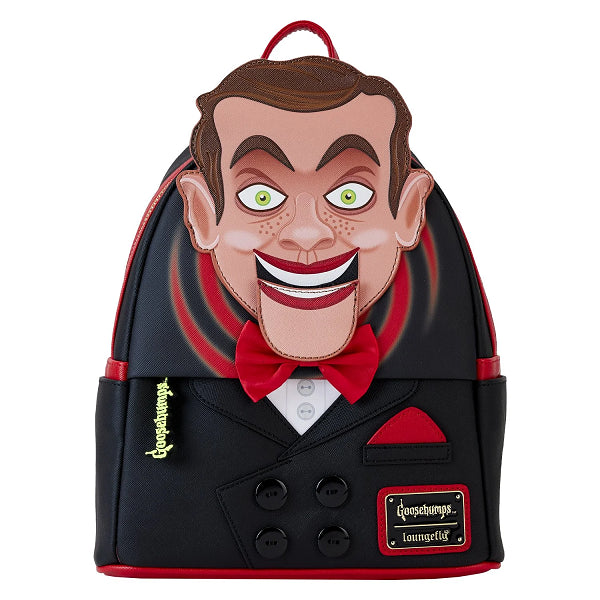 LOUNGEFLY GOOSEBUMPS SLAPPY COSPLAY BACKPACK (usagé)