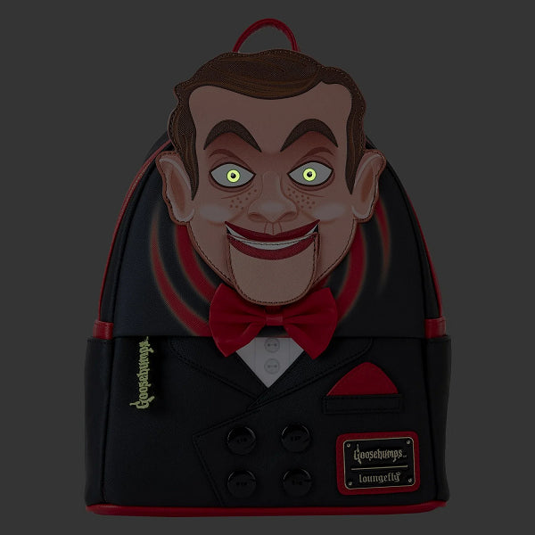 LOUNGEFLY GOOSEBUMPS SLAPPY COSPLAY BACKPACK (usagé)