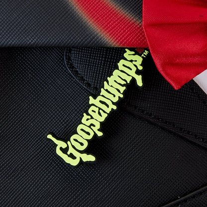 LOUNGEFLY GOOSEBUMPS SLAPPY COSPLAY BACKPACK (usagé)