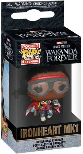 POP KEYCHAIN BLACK PANTHER WAKANDA FOREVER IRONHEART MK1
