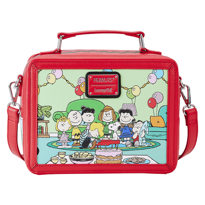 LOUNGEFLY PEANUTS CHARLIE BROWN LUNCHBOX CROSSBODY (usagé)