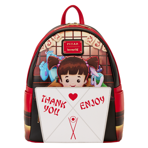 LOUNGEFLY DISNEY MONSTER INC BOO TAKEOUT BACKPACK (usagé)