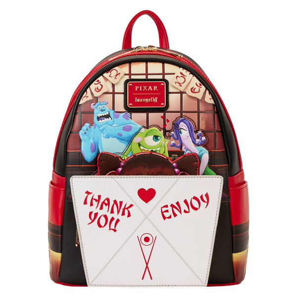 LOUNGEFLY DISNEY MONSTER INC BOO TAKEOUT BACKPACK (usagé)