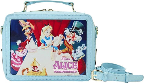 LOUNGEFLY DISNEY ALICE IN WONDERLAND LUNCHBOX BAG (usagé)