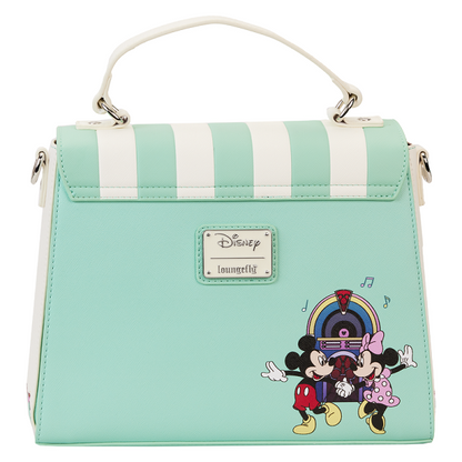 LOUNGEFLY DISNEY MICKEY & MINNIE DATE NIGHT CROSSBODY (usagé)