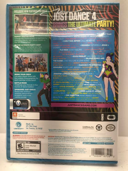 JUST DANCE 4 (BRAND NEW / SEALED) (usagé)