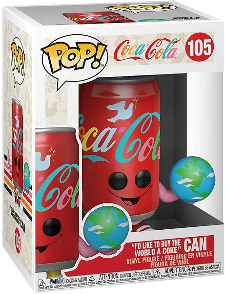 POP COCA COLA 105 - ''I'D LIKE TO BUY THE WORLD A COKE'' CAN 105 (usagé)