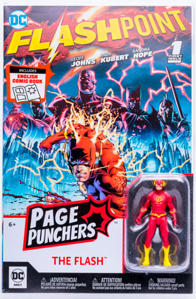 DC FLASHPOINT THE FLASH WITH COMIC BOOK PAGE PUNCHERS (usagé)