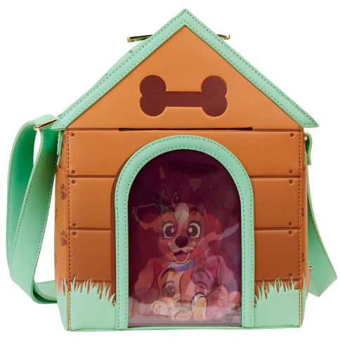 LOUNGEFLY DISNEY I HEART DOGS LENTICULAR CROSSBODY (usagé)