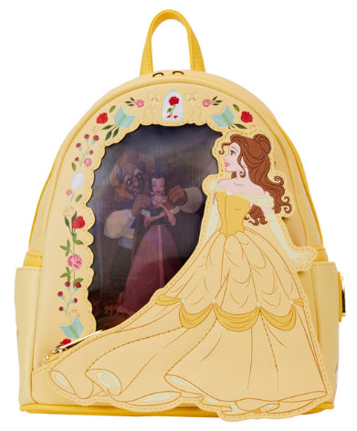 LOUNGEFLY DISNEY BEAUTY & BEAST LENTICULAR BACKPACK (usagé)
