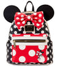 LOUNGEFLY DISNEY MINNIE ROCKS THE DOTS BACKPACK (usagé)