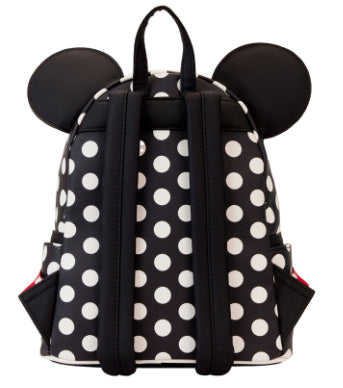 LOUNGEFLY DISNEY MINNIE ROCKS THE DOTS BACKPACK (usagé)