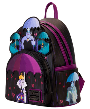 LOUNGEFLY DISNEY VILLAINS CURSE YOUR HEARTS BACKPACK (usagé)