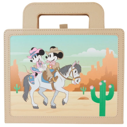 LOUNGEFLY DISNEY MICKEY & MINNIE LUNCHBOX JOURNAL (usagé)