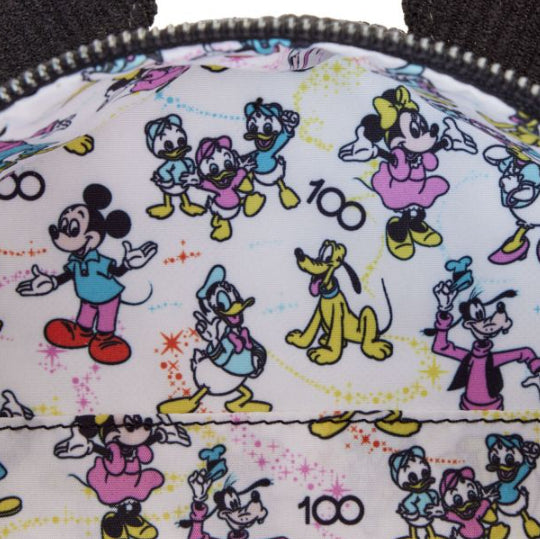 LOUNGEFLY DISNEY 100TH CORDUROY CROSSBUDY (usagé)