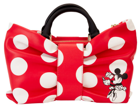 LOUNGEFLY DISNEY MINNIE ROCKS THE DOTS CROSSBODY (usagé)