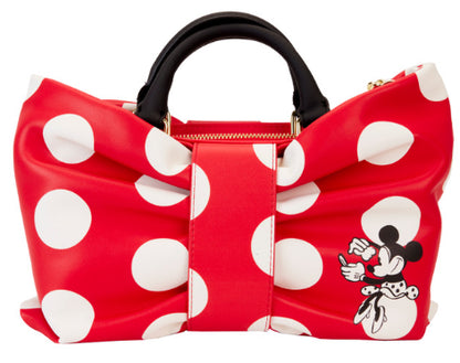 LOUNGEFLY DISNEY MINNIE ROCKS THE DOTS CROSSBODY (usagé)