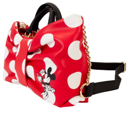 LOUNGEFLY DISNEY MINNIE ROCKS THE DOTS CROSSBODY (usagé)