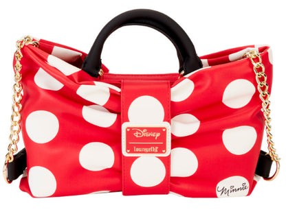 LOUNGEFLY DISNEY MINNIE ROCKS THE DOTS CROSSBODY (usagé)