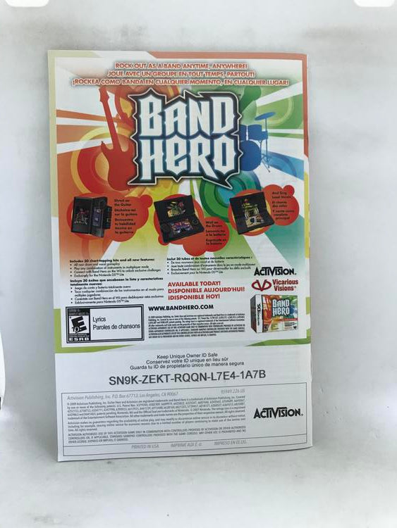 BAND HERO (COMPLETE IN BOX) (usagé)