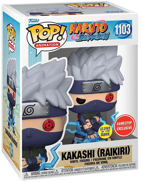 POP NARUTO KAKASHI (RAIKIRI) 1103 GLOWS IN THE DARK (usagé)