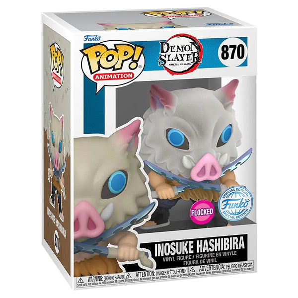 POP DEMON SLAYER INOSUKE HASHIBIRA 870 FLOCKED (usagé)