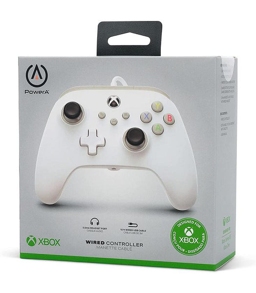 CONTROLLER WIRED WHITE POWERA (XBOX SERIES / XBOX ONE / PC) (usagé)