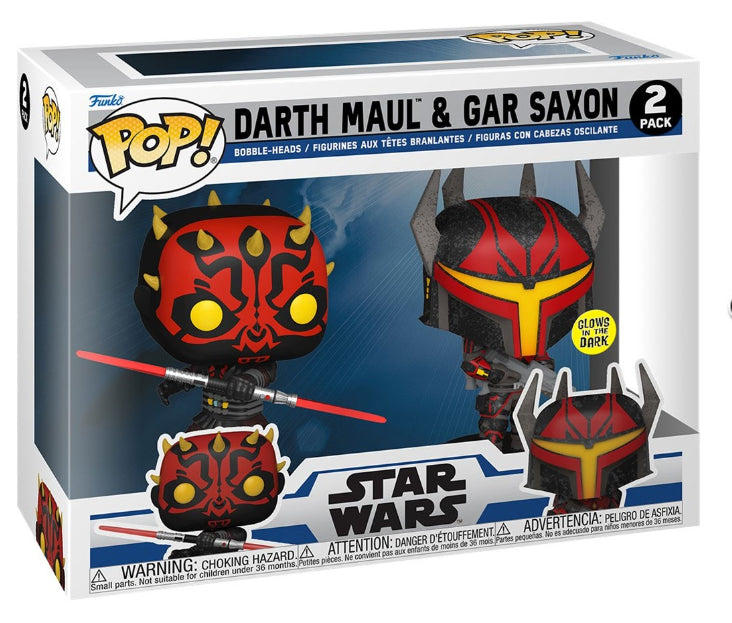 POP STAR WARS DARTH MAUL & GAR SAXON 2 PACK