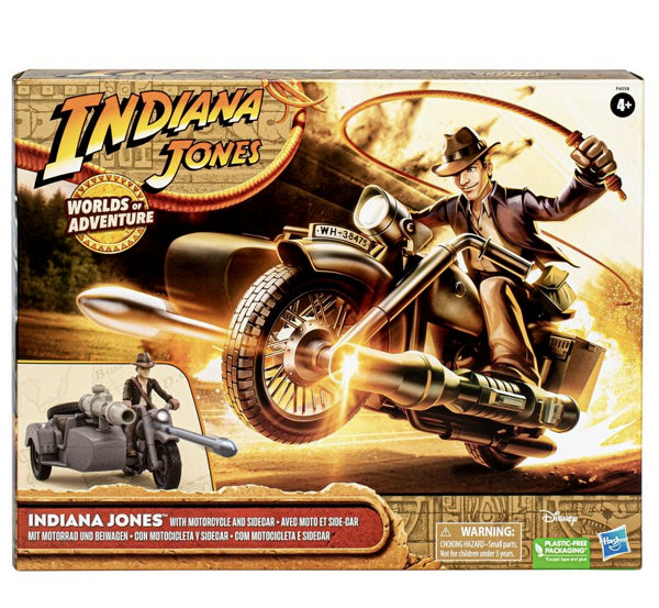 INDIANA JONES WITH MOTORCYCLE AND SIDECAR