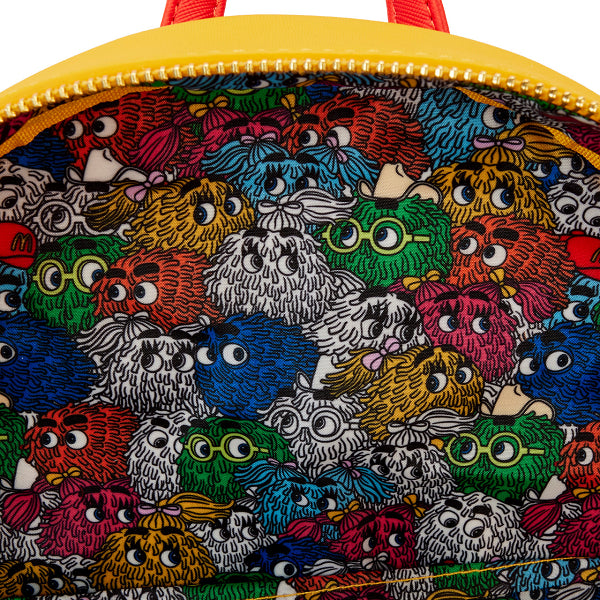 LOUNGEFLY MCDONALDS TRIPLE POCKET FRY GUYS BACKPACK