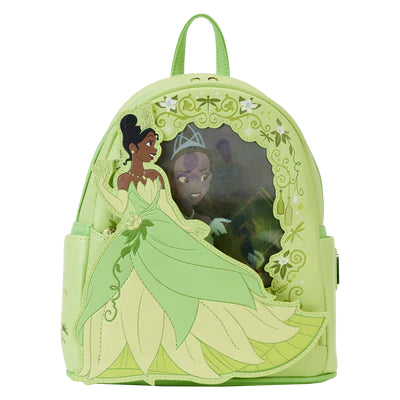 LOUNGEFLY DISNEY PRINCESS & THE FROG LENTICULAR BACKPACK (usagé)