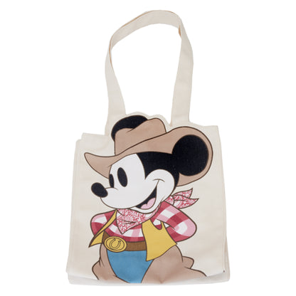 LOUNGEFLY DISNEY MICKEY WESTERN TOTE BAG
