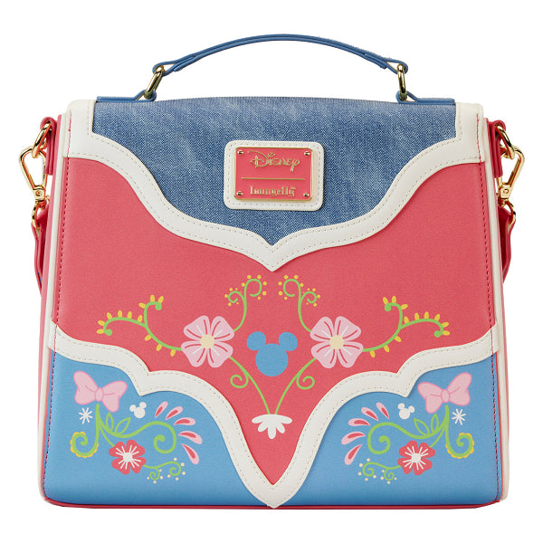 LOUNGEFLY DISNEY MICKEY & MINNIE WESTERN CROSSBODY (usagé)
