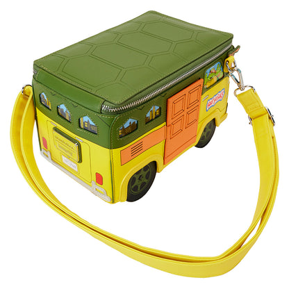 LOUNGEFLY TMNT 40TH ANNIVERSARY PARTY WAGON CROSSBODY BAG