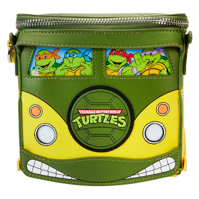 LOUNGEFLY TMNT 40TH ANNIVERSARY PARTY WAGON CROSSBODY BAG